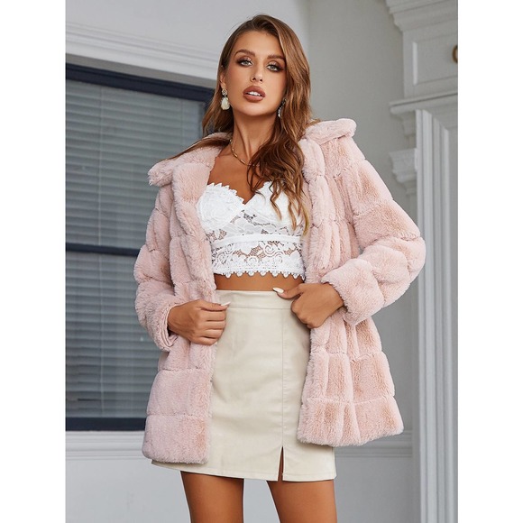 WILA Red Faux Fur Jacket - Picture 5 of 6